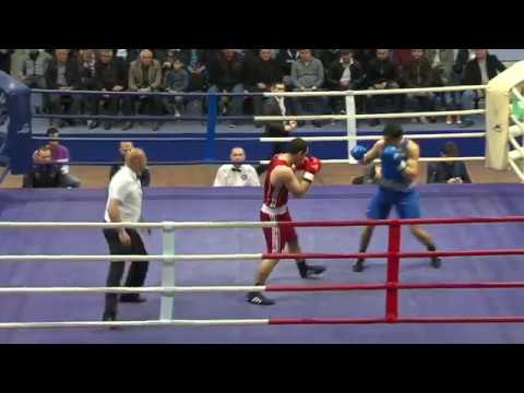 BOXING საქართველო VS რუსეთი (81kg) RED Kiziria Iago GEO VS BLUE Radjabov Radjab RUS RED - WP 3:2.